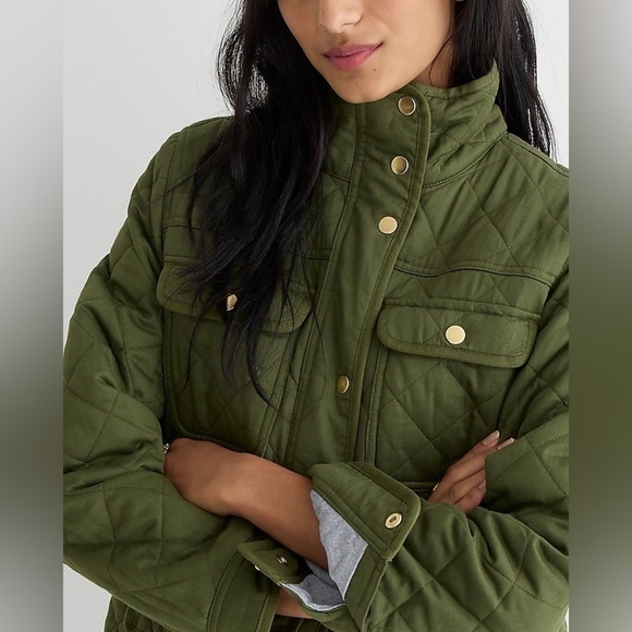 J Crew Mercantile quilted downtown field jacket - Picture 3 of 8